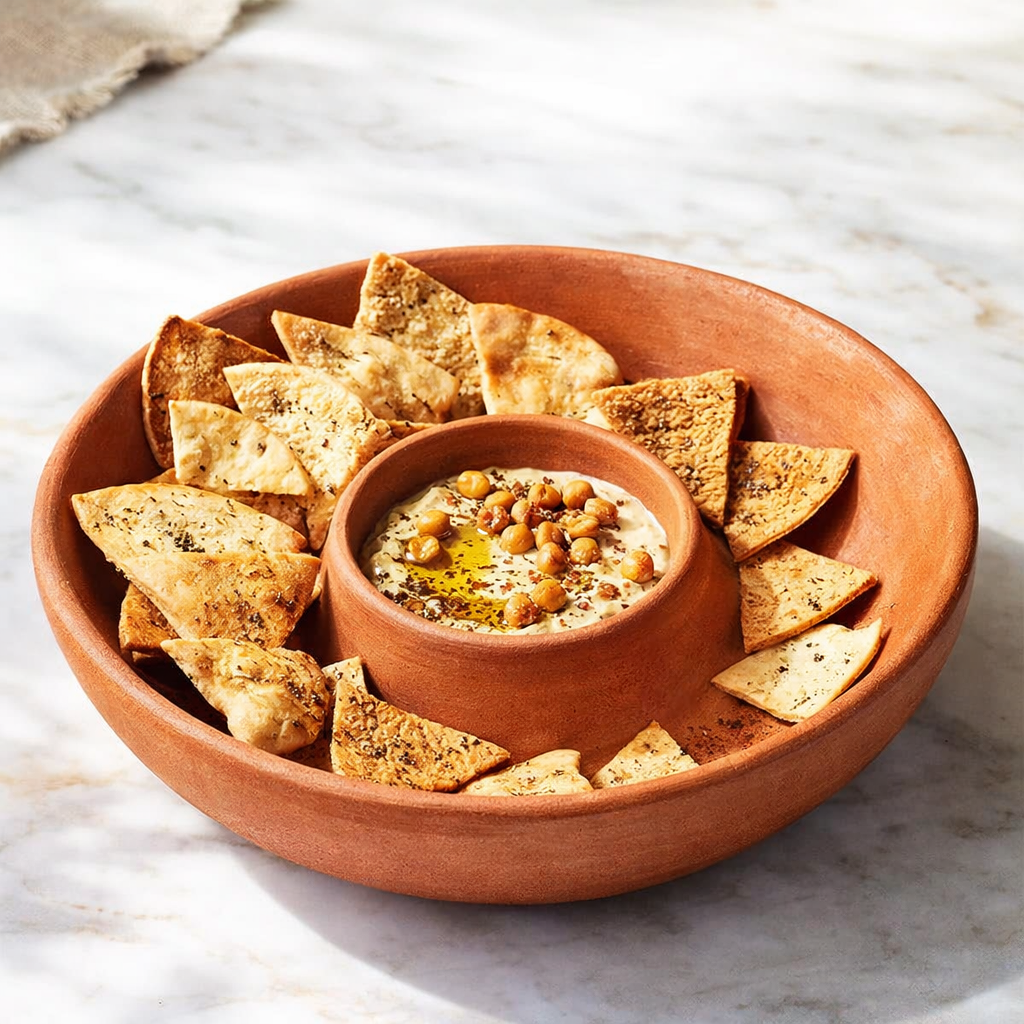 Snack and Dip Bowl- Handmade in natural Terracotta