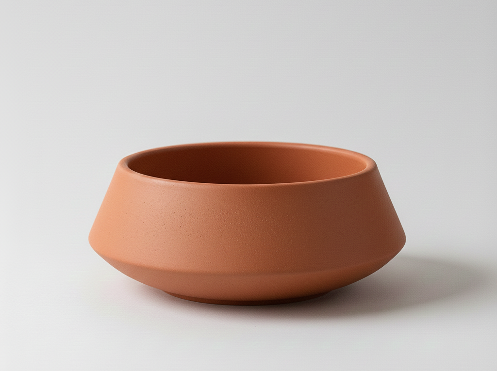 Terra Serve Bowl- Made with Natural Terracotta. (8" dia)