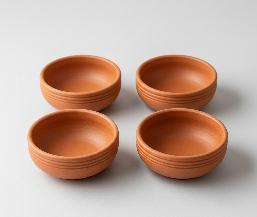 Terracotta Katori bowl (Set of 4)